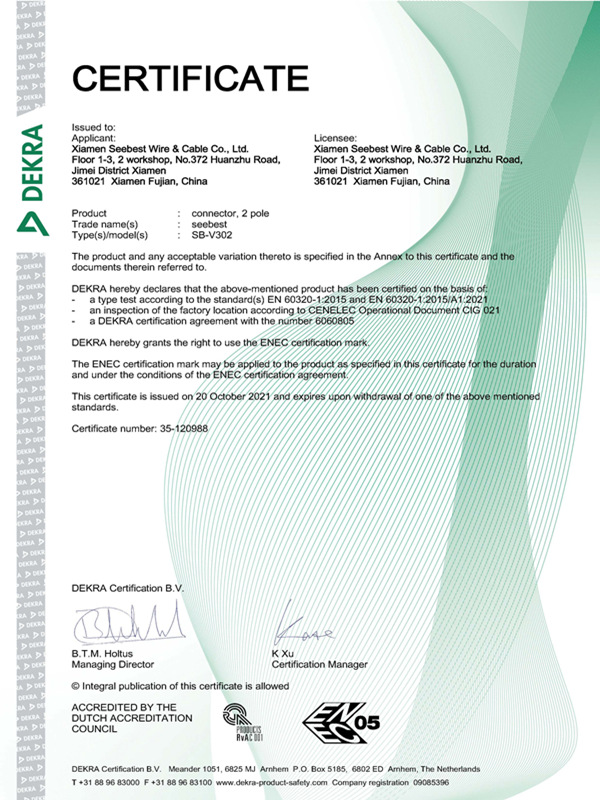 DEKRA Certificate 4