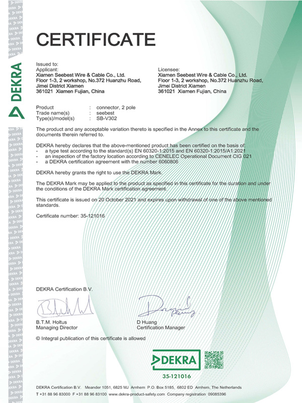 DEKRA Certificate 5